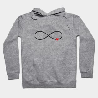 heart infinity symbol love sign gift Hoodie